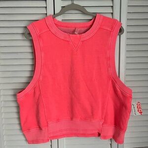 Free People Active Intercept Tank top cut off NWT